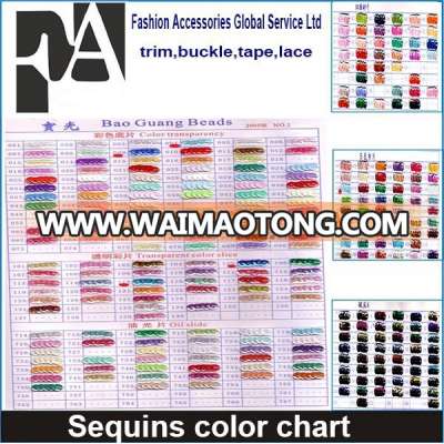 2015 high quality Special Color Limited Qty Round CUP Loose Garment Sewing on Sequins color chart in Strung Rolls (SEQ)