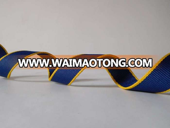 25mm Blue&Yellow Secondary Color Polyester Webbing for Dog Belt