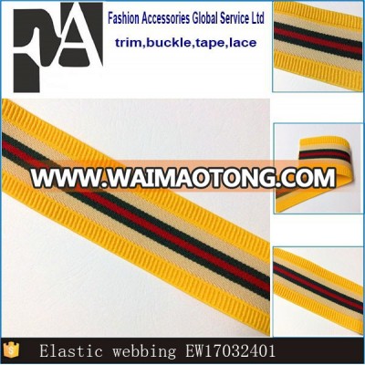 Eco-Friendly Feature Custom Wide Thick Jacquard Nylon Elastic Waistband Band