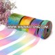 Wholesale Organza Rainbow Tulle Ribbon For Decoration