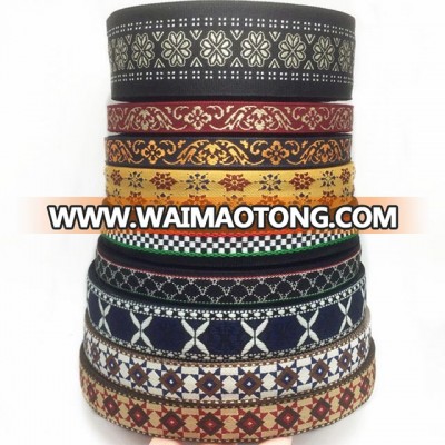 National Embroidery Weave Grosgrain Ribbon Braided Tapes for Decorations