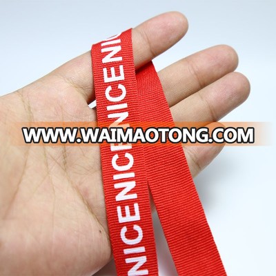 Fashion NICE 2cm Print Grosgrain Ribbon For Sportswear